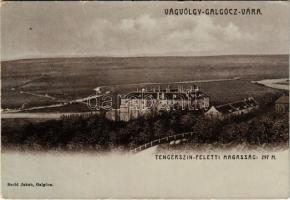 1907 Galgóc, Frasták, Hlohovec; Vágvölgy, Gróf Erdődy kastély. Szold Jakab kiadása / Povazie, castle (szakadás / tear)