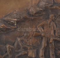 Várhelyi György (1942- ): Magyar felkelések története. 6 darabos bronz plakett sorozat, mely szocial...