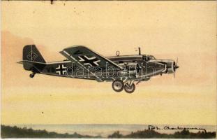 Junkers Ju 52, WWII German military aircraft, transport aircraft, medium bomber and airliner