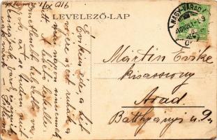 1910 Nagyvárad, Oradea; Szent László tér, villamos / square, tram (fa)