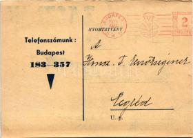 1939 Bittner és Társa zászló üzlet reklámja. Budapest V. Prohászka Ottokár utca 8. (ma Papnövelde ut...