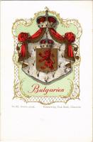 Bulgarien / Bulgarian coat of arms. Paul Kohl (Chemnitz) No. 32. Art Nouveau, litho