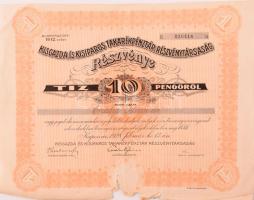 Vegyes 12db-os részvény és kötvény tétel, mind sérülésekkel, de közte jobb darabok is: 1928. "K...