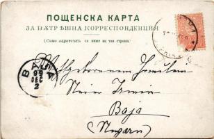 1899 (Vorläufer) Sofia, Sophia, Sofiya; Palais Princier, Hotel Bulgaria, Zarigradski Boulevard, Adle...