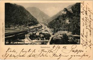 1901 Zidani Most, Steinbrück; general view, railway station, bridge. Max Helff (Judenburg) (EK)