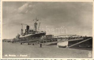 Braila port with the ship Jessmore