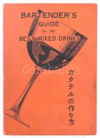 Kappa: Bartender's Guide to the best mixed drinks. Tokyo,én., Kasuga Boeki K.K. Angol és japán nyelven. Korabeli reklámokkal. Kiadói egészvászon-kötés, kissé kopott borítóval.