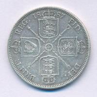Nagy-Britannia 1887. 1Fl Ag "Viktória" (11,23g) T:VF Great Britain 1887. 1 Florin Ag "...