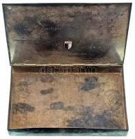 1965. Iparművész cigarettakínáló dobozka, belső oldalán zománcozott "SZEAC (Szegedi Egyetemi At...