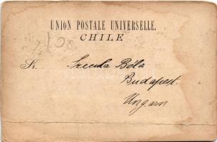 Valdivia, Isla Teja, Iglesia San Francisco / church. Art Nouveau, floral, litho (fa)