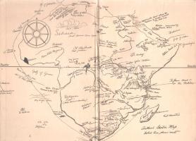 Streeter, Daniel W[illard]: Denatured Africa. Illustrated. (Széchenyi Zsigmond vadászati író Kőröshe...