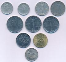 Vatikán 1951-1958. 5L-100L "XII. Pius" (6xklf) + 1962. 100L acél "XXIII. János" ...