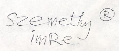 Szemethy Imre (1945-): Patafizikus jegyzetek. Vegyes technika, kollázs, papír, jelzett. 21x29,5 cm