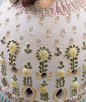 Szilágyi Mária: Énekes hölgy. Jelzett, minimális kopással, m: 48 cm /// KIZÁRÓLAG SZEMÉLYES ÁTVÉTEL,...