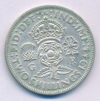 Nagy-Britannia 1944. 2Sh Ag "VI. György" T:XF,VF Great Britain 1944. 2 Shillings Ag "...