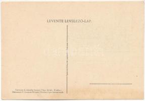 Szebb Jövőt! Magyar Leventemozgalom irredenta propaganda képeslapja. Tervezte és rajzolta Szalacsi R...