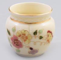 Zsolnay pillangó mintás kisváza, Jelzett, hibátlan, m: 6 cm