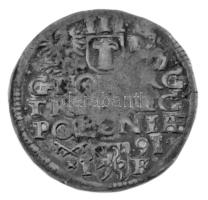 Lengyel-Litván Nemzetközösség 1591. 3gr Ag "III. Zsigmond" Poznan (2,21g) T:XF,VF Polish-Lithuanian Commonwealth 1591. 3 Groszy (Trojak) Ag "Sigismund III" Poznań / Posen (2,21g) C:XF,VF