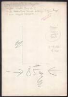 Szegő Gizi (1902-1985): Szovjet holdrakéta a világűrben (karikatúra). Vegyes technika, papír, jelzet...