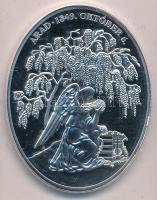 DN "Tizenhárom aradi vértanú - Lahner György" ezüstözött Cu-Zn emlékérem, tanúsítvánnyal (...