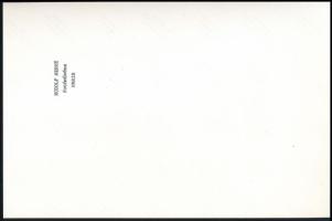 Hervé, Rodolf (1957-2000): Victor Vasarely a műtermében. Fotó, hátoldalán pecséttel jelzett. 16x24 c...