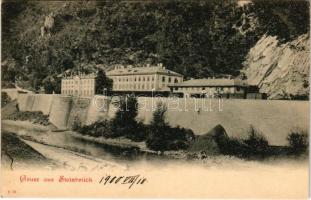 1900 Zidani Most, Steinbrück; railway station, bridge