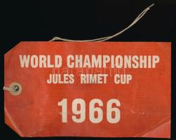 1966 Wold Championship Jules Rimet Cup (1966-os Labdarúgó Világbajnokság) bőröndcímke