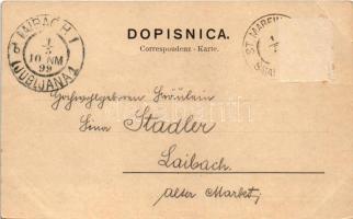 1899 (Vorläufer) Smarje-Sap, Sankt Marein; Weiss &amp; Dreykuss (Wien) / general view, church (E...