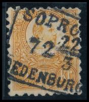 1871 Réznyomat 2kr "SOPRO(N) / (O)EDENBURG" kétnyelvű bélyegzéssel