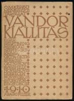 Országos Magyar Képzőművészeti Társulat Vándor kiállítás. Eger, Miskolc, Kassa, Eperjes, Sátoraljaújhely, Debrecen, Gyöngyös. Bp., 1910, Hornyánszky. Reprodukciókkal (Szinyei-Merse Pál...stb.) Kiadói papírkötés, kissé kopottas állapotban. Vitéz dr. Bartha István (1890-1948), Heves vármegye későbbi - első választott - alispánjának autográf névbejegyzésével! 1944. december 30-tól töltötte be az alispáni tisztséget, 1946. szeptember 6-án ugyan lemondást nyújtott be, de haláláig, 1948. április 4-ig megtartotta pozícióját.