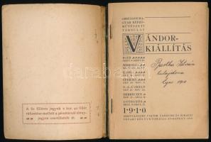 Országos Magyar Képzőművészeti Társulat Vándor kiállítás. Eger, Miskolc, Kassa, Eperjes, Sátoraljaúj...