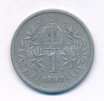 Ausztria 1893. 1K Ag "Ferenc József" T:F
Austria 1893. 1 Corona "Franz Joseph" ...
