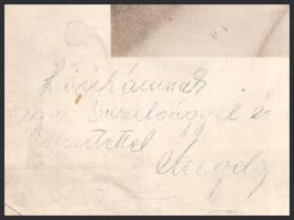 Raskó Magda (1919-1992) operaénekes (szoprán) autográf dedikációja őt ábrázoló fotón, törésnyomokkal...