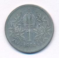 Ausztria 1894. 1K Ag "Ferenc József" T:F
Austria 1894. 1 Corona Ag "Franz Joseph&quo...