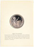 Amerikai Egyesült Államok 1980. "Karácsonyi üdvözlet" peremen jelzett bronz emlékérem üdvö...