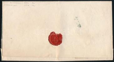 1844 Ex offo cover "GR.BECSKEREK" - blue "SEMLIN" 1844 3 latos ex offo "GR....