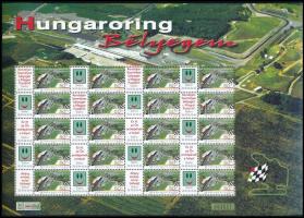 2005 Hungaroring bélyegem promóciós ív sorszámmal (10.000)