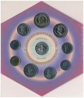 Törökország 2005. 1k - 250.000L (9xklf) + Ag verdei zseton (6g/0.500/22mm). Forgalmi sor karton dísz...