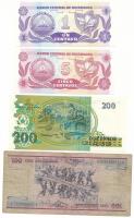 Brazília DN(1981) 100C + DN(1990) 200C + Nicaragua DN(1991) 1c + DN(1991-1992) 5c T:AU, de a 100C VG...