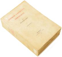 Belitzky János: Sopron vármegye története. I. köt. 1015p + 1 kih térkép. Felvágatlan példány. Unicus! Több kötete nem jelent meg. Kiadói papírkötésben