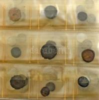 161db-os, vegyes, főleg külföldi érméből álló tétel használt állapotú berakóban, nagyrészt NSZK ~195...
