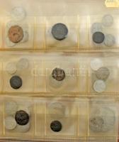 161db-os, vegyes, főleg külföldi érméből álló tétel használt állapotú berakóban, nagyrészt NSZK ~195...