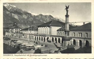 Innsbruck main railway station with autobus station (Rb)