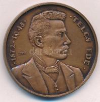 Lapis András (1942-) 1988. "Telcs Ede 1872-1948 / Magyar Éremgyűjtők Egyesülete Bajai Csoportja" kétoldalas bronz emlékérem (42,5mm) T:UNC Adamo BA4