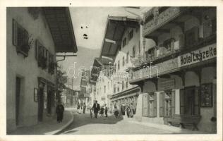 Zell am See with hotel and auto garage