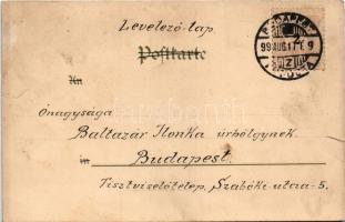 1899 (Vorläufer) Fairy tale scene with princess and a frog king art postcard. Back &amp; Schmitt...