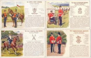 19 db RÉGI angol katonai képeslap vegyes minőségben: Ernest Ibbetson / 19 pre-1945 Biritsh military art postcards in mixed quality: Ernest Ibbetson