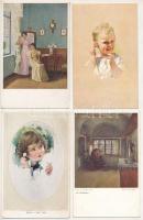 ÓRÁK - 62 db főleg RÉGI motívum képeslap vegyes minőségben / CLOCKS - 62 mostly pre-1945 motive post...