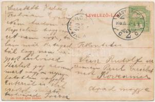 1910 Nagyvárad, Oradea; Fekete Sas nagy szálloda éjjel, villamosok. Humoros montázs részeg férfiakka...