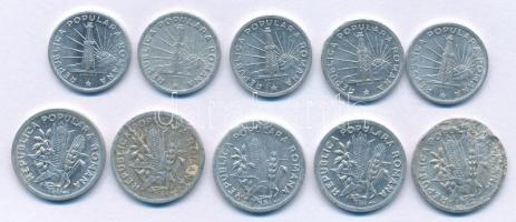 Románia 1951. 1L Al (5db) + 2L Al (5db) T:AU-F
Romania 1951. 1 Leu Al (5pcs) + 2 Lei Al (5pcs) C:AU...